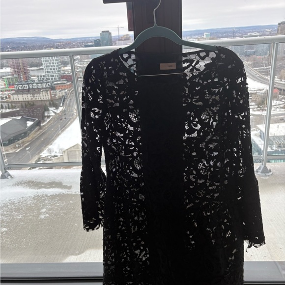 scee Dresses & Skirts - Black Lace Long Sleeve Dress